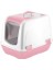 Mikopet Küçük Kapalı Kedi Tuvaleti Pembe 1