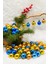 3 cm 72 Adet Mavi-Gold Cici Top Yılbaşı Çam Ağacı Süs 2