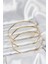 316L Çelik Gold Renk 65 mm Ajda Zikzak Model 3lü Kadın Bileklik BLK-80676 3