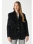Kadın Tylor Siyah Suni Kürk Ceket 4