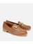 01AYH312430A340 KADIN Deri Kahverengi Tokalı Klasik Loafer 2