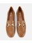 01AYH312430A340 KADIN Deri Kahverengi Tokalı Klasik Loafer 6