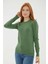 Esnek Bisiklet Yaka Kazak Yeşil 5