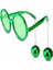 Disko Toplu Küpeli Parti Gözlüğü Yeşil Renk 1