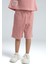 Kız Çocuk Giyim %100 Pamuklu Retro Pembe Oversize T-Shirt & Şort Ikili Takım LL.P01.O2.L01.011 5