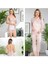 Saten 6'lı Pijama & Gecelik & Sabahlık & Şort & Büstiyer Hediyelik Çeyizlik Set L1.JJ.0042.0A.12.01 1