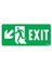 Exit Sol Aşağı Uyarı Levhası 17,5X25 KOD:958 1