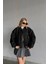 Tasarım Bomber Buklet Kumaş Trend Oversize Kesim Astarlı Kalın Çıtçıt Kapama Trend Mont Kaban Ceket 1