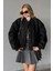 Tasarım Bomber Buklet Kumaş Trend Oversize Kesim Astarlı Kalın Çıtçıt Kapama Trend Mont Kaban Ceket 3