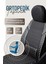 Dacia Sandero Stepway Uyumlu Yarı Deri Oto Koltuk Kılıfı Ön/arka Set Neta Seri Siyah-Beyaz 7
