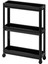 Organizer Tekerlekli 3'lü Siyah Raf Ünite 3 Adet 1