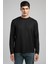 Wayne Erkek O Yaka Sweatshirt Siyah 2
