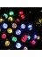 50 LED 7 Metre Rgb Kristal Renkli Güneş Enerjili LED Işık Solar Bahçe Balkon Ağaç Aydınlatması 1