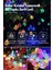 50 LED 7 Metre Rgb Kristal Renkli Güneş Enerjili LED Işık Solar Bahçe Balkon Ağaç Aydınlatması 5