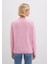 Ipek Karışımlı Bisiklet Yaka Pembe Kazak 1710726-70972 4
