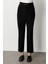 Kadın Beli Kemerli Boru Paça Pantolon 1001 Siyah 3