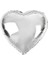 ismiyle al kalp şekilli gümüş renk folyo balon 45 cm 10 adet (4172) 2