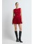 Pileli Kolsuz Elbise Kirmizi 12445939000 4
