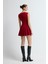 Pileli Kolsuz Elbise Kirmizi 12445939000 5