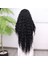 Siyah Fiber Sentetik Tül Peruk 5