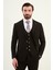 Dokulu Slim Fit Mono Yaka Erkek Takım Elbise 1