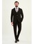 Dokulu Slim Fit Mono Yaka Erkek Takım Elbise 3