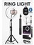 10 Inç(26 Cm) Kumandalı Youtuber, Selfie LED Işık ve 210 cm Tripod Kuaför, Makyaj Işığı Tiktok Işığı 1