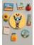 Modern ve Dekoratif Yuvarlak Buzdolabı Magneti Magnet Büyük Boy 10X10 cm - Cool Zürafa 1