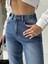 Kadın Kemer Apoletli Mom Jeans 3