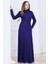 Lina Tesettür Abiye Elbise Mor 1