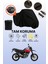 Siyah Arka Çanta Uyumlu Yamaha XV950R Uyumlu Motosiklet Brandası, Koruyucu Örtü 1