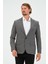 Erkek Slim Fit Blazer Ceket Antrasit 5