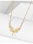 Gold Zirkon Taşlı Mikail Meleği Kolye 3