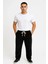 Erkek Fitilli Kadife Cepli Buggy Pantolon Oversize Rahat Kalıp - Siyah 1