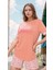 Kadın Ev Giyim Baskılı T-Shirt & Şort Ikili Pijama Takımı LA.L01.I1.SS004 2