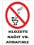 Klozete Kağıt Vs. Atmayınız Levhası Tabelası 1