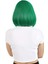Küt Kahküllü Fiber Sentetik Peruk / Koyu Yeşil 4