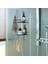 Duşakabin Banyo Rafı Şampuanlık 2 Katlı Askılı Siyah 1