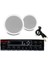 Kafe Mağaza Ofis Için 2’li Beyaz Tavan Hoparlörlü 100V Ses Sistemi Paketi 1