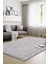 Yalın Modern Dokuma Halı Kaymaz Tabanlı Yıkanabilir Salon ve Oturma Odası Halısı 5577 Gri 1