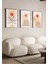 Güneşin Ahengi Soyut Çerçeve Görünümlü 3'lü Set Mdf Poster 1