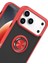 Rdbydn Newface Apple Iphone 17 Pro Montreal Yüzüklü Silikon Kapak - Kırmızı 2