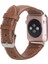 Apple Watch Uyumlu Deri Kordon 42-44-45MM Nm1-As2 Taba 2