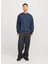 Bisiklet Yaka Lacivert Erkek Sweatshırt 12268273_JJECHARGE Faded Sweat Crew 1