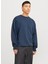 Bisiklet Yaka Lacivert Erkek Sweatshırt 12268273_JJECHARGE Faded Sweat Crew 2