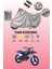 Gri Yamaha Pw 50 Uyumlu Motosiklet Brandası, Koruyucu Örtü, Motor Branda 1
