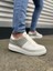 JY151 Boost Bağcıklı Cilt Süet Erkek Günlük Sneaker Ayakkabı Csbt - Beyaz/gri 1