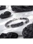 Snowy Obsidian Doğaltaş Çelik Halat ve Çelik Klipsli Bileklik 9592B19D2 3