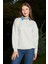 3 Iplik Kot Garnili Gömlek Yaka Oversize Sweatshirt 2