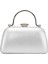 25KC1289 Kadın Taşlı Kutu Abiye Çanta Gümüş 3